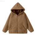 thumbnail image 1 of LYHao Winter Girls Coat With Fleece Thickened Warm Hooded Jacket For Kids School Outerwear Girls Jacket Coat,Sizes 5-6 Years, 1 of 4