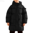 thumbnail image 1 of LYHao Winter Girls Hooded Long Down Coat Thickened Warm Padded Jacket Outerwear For Cold Weather And Comfort Girls Down Coats,Sizes 3-4 Years, 1 of 6