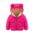 thumbnail image 1 of LYHao Winter Girls Down Jacket With Ears Fleece Lined Thickened Warm Coat For Toddlers And Kids Outerwear Windproof Cold Weather Apparel Girls Down Coats,Sizes 2-3 Years, 1 of 3