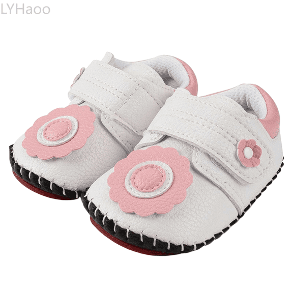 LYHaoo And Autumn Baby Shoes With Cartoon Rubber Soles Slip Toddler Shoes Baby Shoes For 0 18 Months Sizes 5 Toddler White(0-6 Months)