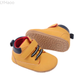 thumbnail image 1 of LYHaoo And Autumn High Top Boots For 0 18 Months Infant And Baby Shoes Slip Walking Shoes Sizes 7 Toddler Yellow(12-18 Months), 1 of 5