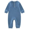 thumbnail image 1 of LYHaoo Baby Clothing With Long Sleeves For Crawling Long Crawling Baby Outfit Baby Clothing For Spring And Autumn Suitable For 0 12M. Boys Jumpsuit Romper 9-12 Months Blue(Toddler), 1 of 3
