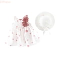 thumbnail image 1 of LYHaoo Baby Girl Tutu Dress Summer Sleeveless Backless Birthday Party Dresses Flower Bow Sunress With Straw Hat Set,Vintage Girls Dress Sizes 3-4 Years Pink, 1 of 7
