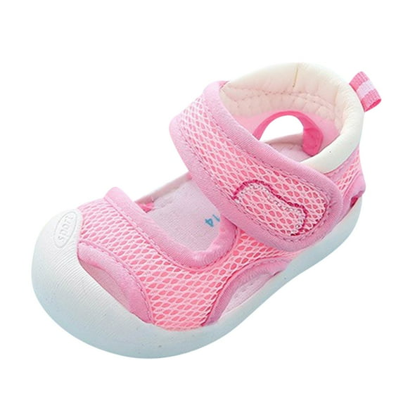 LYHaoo Baby Shoes Boys And Girls Walking Shoes Comfortable And Fashionable Shoes Sizes 5 Pink(Toddler)