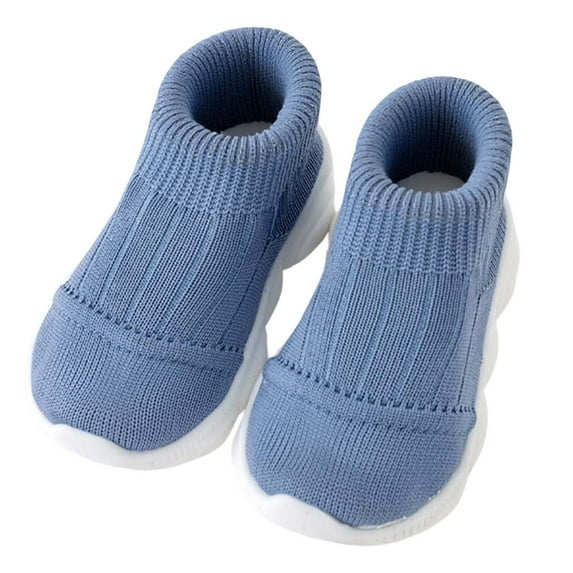 LYHaoo Baby Sneakers For First Soft Sole Infant Shoes Breathable Comfortable Toddler Shoes For Boys Girls Daily Casual Wear Sizes 9 Blue(Little Kid)