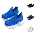 thumbnail image 1 of LYHaoo Boys Breathable Mesh Sneakers Lightweight Barefoot Slip-On Walking Shoes For Kids Outdoor Running,White,Sizes 15(8.66") Big Kid, 1 of 7