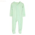 thumbnail image 1 of LYHaoo Boys Casual Cute Romper Baby Boys Girls Cotton Rompers Footed Pajamas Zipper Long Sleeve Sleeper Jumpsuit Sizes 6-12 Months(Green), 1 of 5