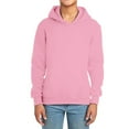 thumbnail image 1 of LYHaoo Boys And Girls Hoodies & Sweatshirts Long Sleeve Pullover Solid Casual Outerwear Cozy Lined Hooded Sweater For Toddler To Teen Basic Pullover Sizes 6-7 Years Pink, 1 of 5