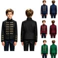 thumbnail image 1 of LYHaoo Boys Long Sleeve Jacket Stand Collar Dress Up Jacket Coat for Kids Party Performance Outfits(14-15 Years), 1 of 7