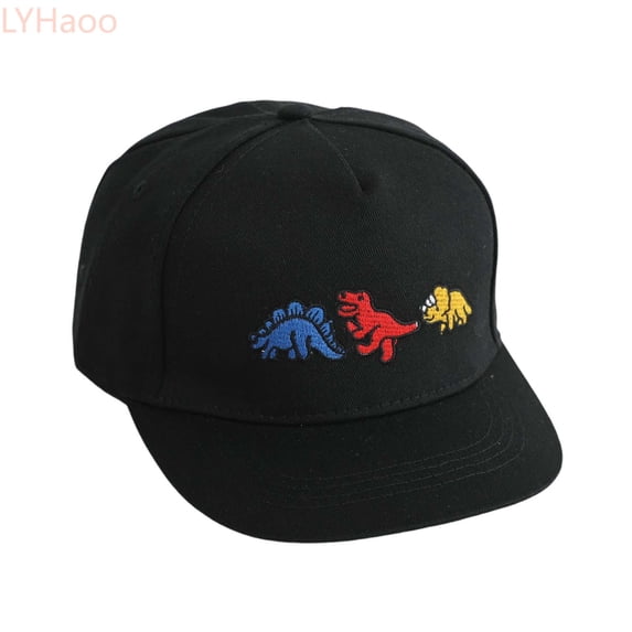 LYHaoo Boys Hat Children Baseball Cap Summer Cartoon Prints Caps Car Girls Trucker Kids Sun Kids Hat Baseball Hat,Black