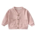thumbnail image 1 of LYHaoo Boys Knit Top Toddler Pullover Sweater Soft Comfortable Kids Casual Outerwear For Infants And Children Casual School Sizes 6-12 Months Pink, 1 of 3