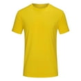 thumbnail image 1 of LYHaoo Boys Lightweight T Shirt Breathable Wicking Summer Cool Short Sleeve Top For Kids Comfortable Active Wear Comfort Stretch Sizes 5-6 Years Yellow, 1 of 4