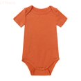 thumbnail image 1 of LYHaoo Boys Loose Romper Baby Boys Girls Short Sleeved Solid Romper Bodysuit Outfits,Sizes 0-3 Months, 1 of 4