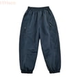 thumbnail image 1 of LYHaoo Boys Pants Outdoor Windproof Rain Pants For Kids Hiking Skiing Softshell Trousers Childrens Sports Play Casual Winter Thermal Snow Cargo Pants for Boys(Blue), 1 of 7