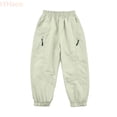thumbnail image 1 of LYHaoo Boys Pants Outdoor Windproof Rain Pants For Kids Hiking Skiing Softshell Trousers Childrens Sports Play Casual Winter Thermal Snow Cargo Pants for Boys(Yellow), 1 of 7
