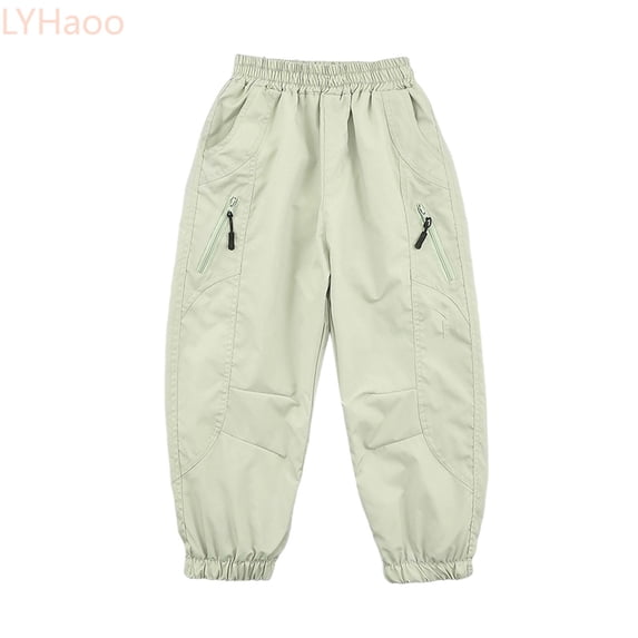 LYHaoo Boys Pants Outdoor Windproof Rain Pants For Kids Hiking Skiing Softshell Trousers Childrens Sports Play Casual Winter Thermal Snow Cargo Pants for Boys(Yellow)