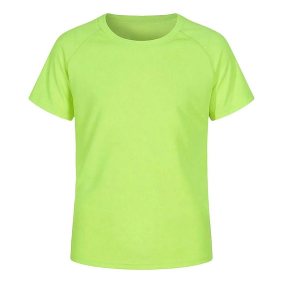 LYHaoo Boys Rash Guard Swim Shirt Short Sleeve Swimwear Toddler Kids Youth Rashguard Water Shirt Shirt Classic Fit Sizes 7-8 Years Green