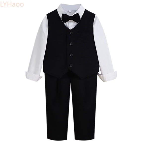 LYHaoo Boys Suit Jacket Formal Clothing For Performance Outfit Boys Pants Outfit Set Sizes (13-14 Years)