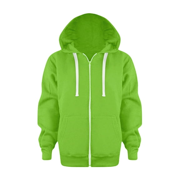 LYHaoo Boys Toddlers Long Sleeve Zip-Up Hoodie Sweatshirt Zip Front Sweatshirt Sizes 4-5 Years Green
