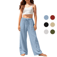 thumbnail image 1 of LYHaoo Breathable Straight Leg Pants For Kids Comfortable Casual Trousers With Elastic Waist For Girls And Boys Girls Pants(Red), 1 of 7