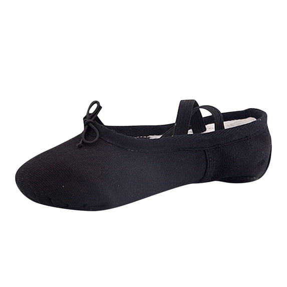 LYHaoo Children Shoes Dance Shoes Warm Dance Ballet Performance Indoor Shoes Yoga Dance Shoes Sizes 13 Black(Big Kid)