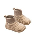 thumbnail image 1 of LYHaoo Children's Winter Solid Color Snow Boots For Boys And Girls Non Slip Warm Boots With Wool Thickening Sizes 13.5 Yellow(Big Kid), 1 of 6