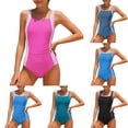 thumbnail image 1 of LYHaoo Color Girls Swimsuit For Kids And Juniors Beach Pool Party Rash Guard Sun Swimwear,Girls One-Piece Swimwear 11-12 Years, 1 of 7