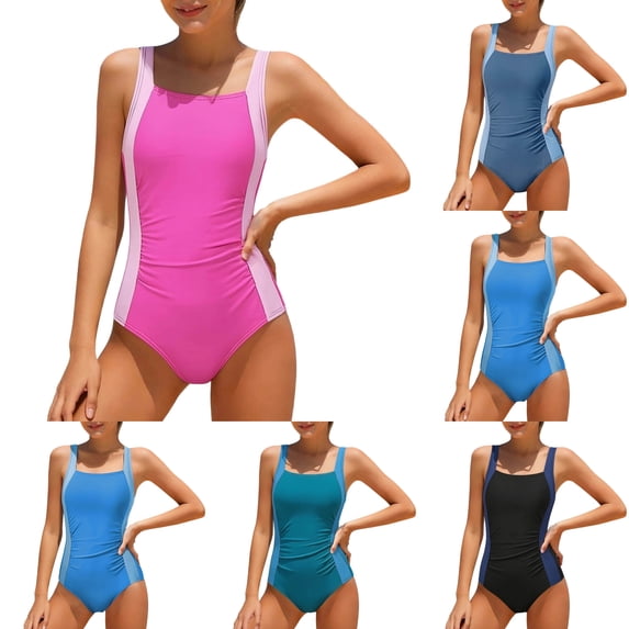 LYHaoo Color Girls Swimsuit For Kids And Juniors Beach Pool Party Rash Guard Sun Swimwear,Girls One-Piece Swimwear 15-16 Years