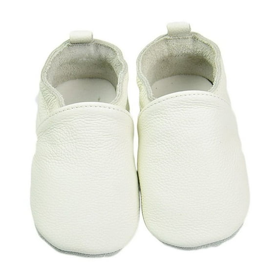 LYHaoo Crawling Shoes Baby First Walking Shoes Girls Boys Slippers Crawling Shoes Baby Shoes Soft Leather With Suede Soles Leather Shoes Toddler 0 2 Years Sizes 7 White(Toddler)