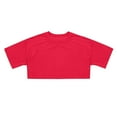 thumbnail image 1 of LYHaoo Crop Tops For Girls Short Sleeve Shirt Girls Summer Tops Neck Slim Fit Tops Basic Tee School Uniform Sizes 15-16 years Red, 1 of 4