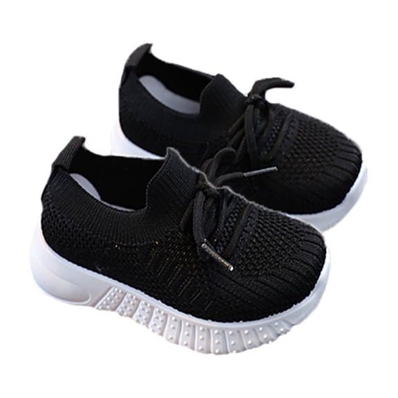 LYHaoo Cute Mesh Shoes Boy Girl Non First Sizes 10 Black(Little Kid)