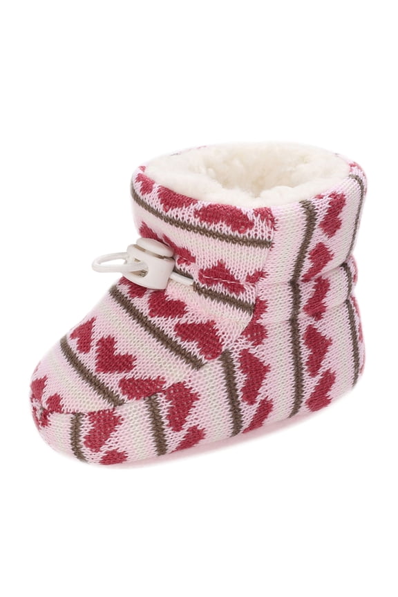 Fashion Toddler Colorful Little Girls Winter Warm Kids Baby Knitted Pre Walkers Boots Sizes 4 Multicolor(Toddler)