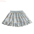 thumbnail image 1 of LYHaoo Floral Girls Skirts For Toddlers And Kids Soft Stretchy Summer Outfit Outdoor Dress Comfortable Casual Wear 18M To 6 Years Girls School Uniform Skirt,Sizes 18-24 Months, 1 of 4