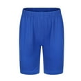 thumbnail image 1 of LYHaoo Girls' Autumn Summer Style Short Pants Sports Elastic Children's Boys Shorts Uniform Shorts Sizes 7-8 Years Blue, 1 of 4