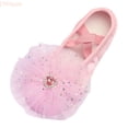 thumbnail image 1 of LYHaoo Girls Ballet Shoes Dance Ballet Performance Shoes Wedding School Party,Pink,Sizes 1.5(8.07") Big Kid, 1 of 4