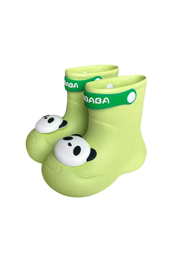 Girls Boots For Outdoor School Play Comfortable Mid Calf Flat Heel Toddler To Kids Footwear Ideal For Spring Summer Fall Sizes 9 Green(Little Kid)