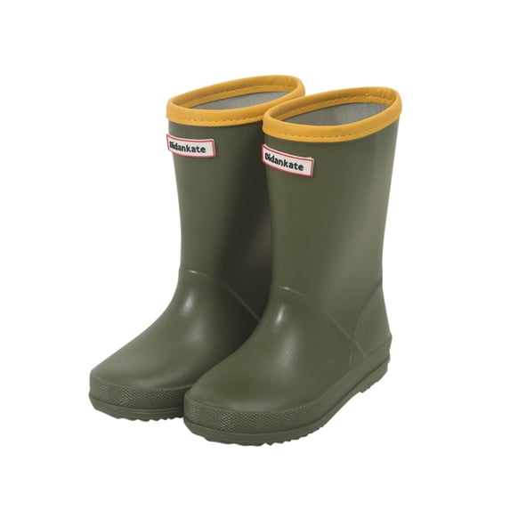 LYHaoo Girls Boys Non Kids Rain Boots Child Shoes Unisex Children Boots Sizes 3.5 Green(Big Kid)