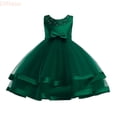 thumbnail image 1 of LYHaoo Girls Flower Dresses For Wedding Party Pageant Princess Dress,Girls A-Line Dresses Sizes 3-4 Years Green, 1 of 3