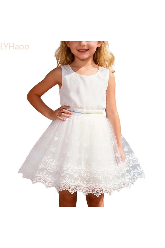 Girls Lace Tutu Skirt For Festival Performance Ballet Dance Party And Celebration Outfit Girls School Uniform Skirt,Sizes 3-4 Years