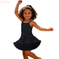 thumbnail image 1 of LYHaoo Girls Party Dress Layered Tutu Skirt For And Celebrations，Little Girls Dresses Sizes 2-3 Years Black, 1 of 5