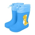 thumbnail image 1 of LYHaoo Girls Rain Boots Mid Calf Dinosaur Design Kids Booties For Daily Wear School Outdoor Play Comfortable Non Slip Sole Toddler Footwear Sizes 8.5 Blue(Little Kid), 1 of 5