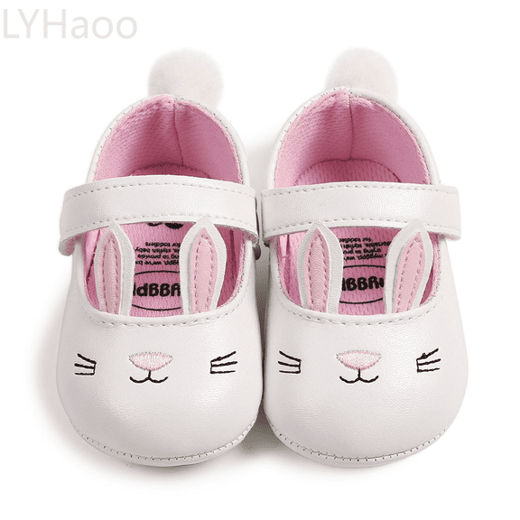 LYHaoo Girls Sandals Baby Sandals For Girls Soft Sole Infant Walking Shoes Breathable Comfortable Toddler First Lightweight Summer Casual Bunny Design Sizes 4 Toddlers(0-6 Months)