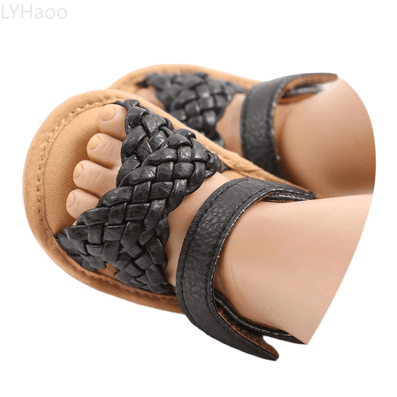 LYHaoo Girls Sandals Baby Sandals For Infants Soft Sole Summer Breathable Weaved Casual Shoes For Boys Girls 0 18 Months Comfortable Lightweight Design Sizes 4 Toddlers(0-6 Months)