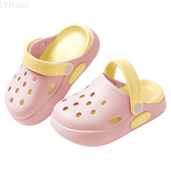 LYHaoo Girls Sandals Children's Shoes Summer New EVA Outer Wear Cartoon Cute Baby Toe Slippers For Boys And Girls Sizes 6 Toddlers(12-15 Months)