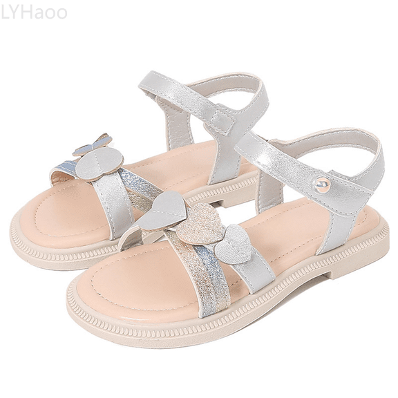 LYHaoo Girls Sandals Girl Princess Sandals Rhinestone Slingback Sandals Sandals Ankle Strap Casual Bohemian Beach Shoes Sizes 10 Little Kid(3.5-4 Years)