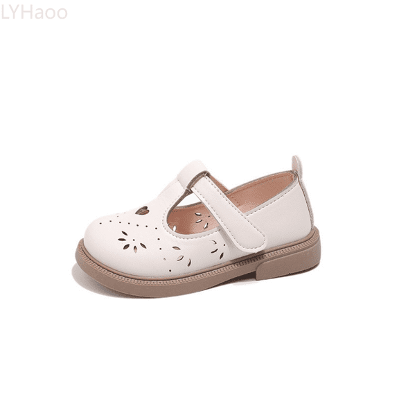 LYHaoo Girls Sandals The Girl's Solid Color Adjustable Soft Soled Small Leather Shoes And Casual Shoes Are Suitable For Any Occasion Sizes 11.5 Little Kid(5-5.5 Years)