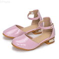 thumbnail image 1 of LYHaoo Girls Sandals Girls Sandals For Girls Stylish High Heels For Daily Wear Weddings Birthday Parties And School Events For Dress And Dance Outfits Sizes 11.5 Big Kid(8-9 Years), 1 of 6