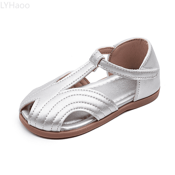 LYHaoo Girls Sandals Girls Sandals For Outdoor Activities Ideal Flat Shoes With Closure For Comfort And Stability For 2 7 Years Old To Pair With Dresses Sizes 9.5 Little Kid(4.5-5 Years)
