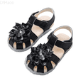 thumbnail image 1 of LYHaoo Girls Sandals Spring And Summer Children's Shoes For Toddlers Three Layer Flower Patterned Transparent Soft Soled Sandals For Princesses Sizes 5.5 Toddlers(9-12 Months), 1 of 7