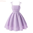 thumbnail image 1 of LYHaoo Girls Summer Dress Sleeveless Strappy Casual For Kids Age 8 12 Elastic Comfortable Outdoor Play Outfit,Dresses for School Casual Sizes 8 Years Purple, 1 of 5